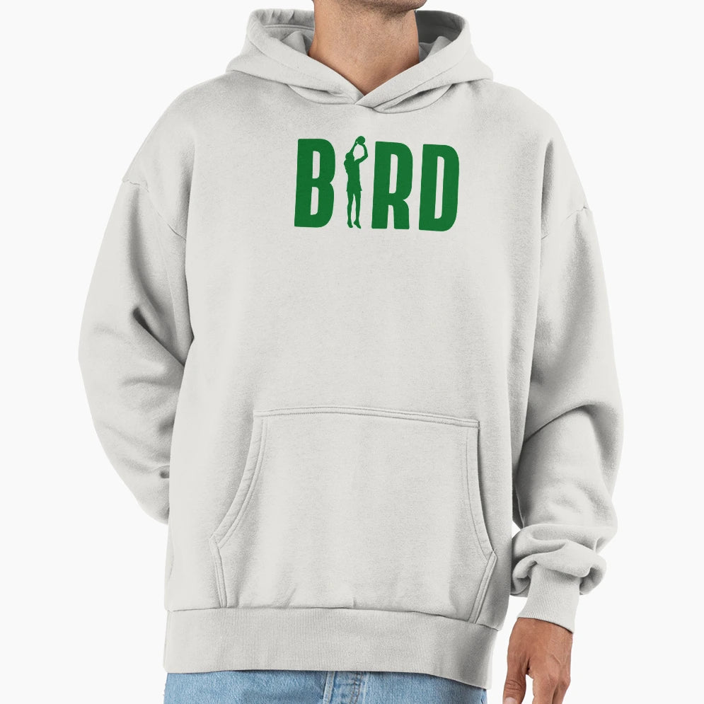 Larry Bird Boston Basketball Hoodie - Fun Novelty Design for Adults - T-Shirt, Sweatshirt, Hoodie