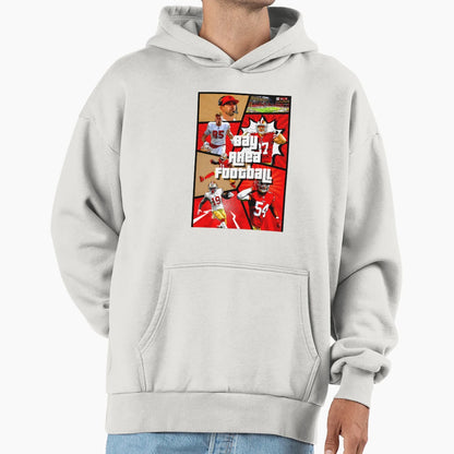Bay Area Football Hoodie - Novelty Apparel Unisex - T-Shirt, Sweatshirt, Hoodie