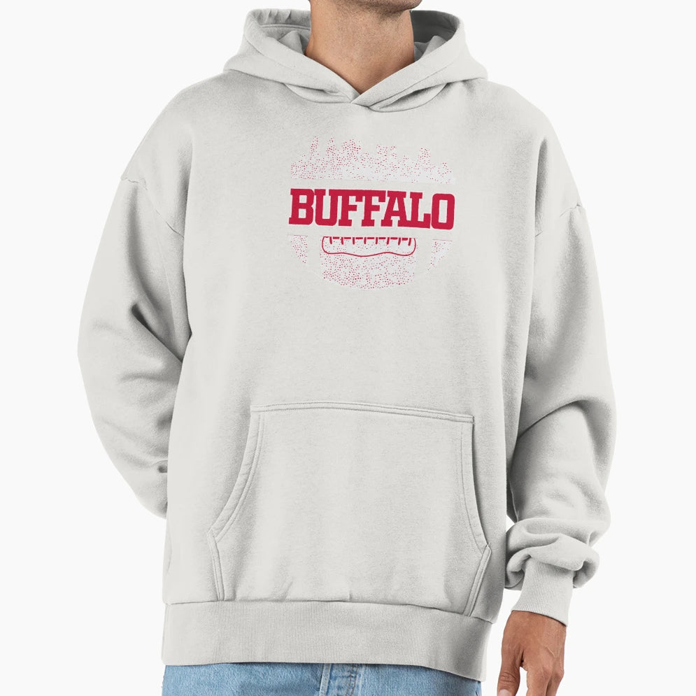 Bills Football Fan Buffalo Ny Skyline Hoodie - Streetwear Style for Adults - T-Shirt, Sweatshirt, Hoodie