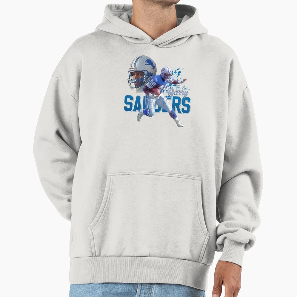 Barry Sanders Hoodie - Graphic Print for Adults - T-Shirt, Sweatshirt, Hoodie