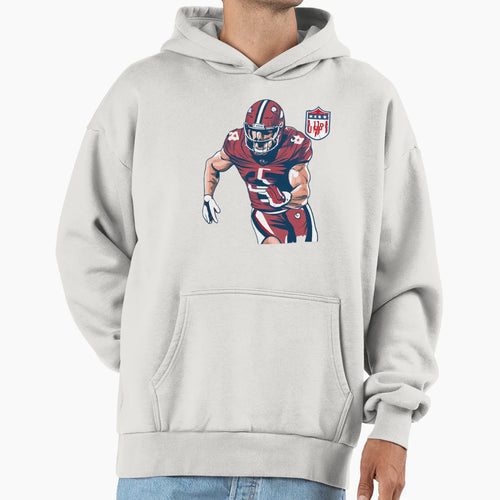 97 Player Touchdown Defensive End Hoodie - Aesthetic Graphic Men Women - T-Shirt, Sweatshirt, Hoodie