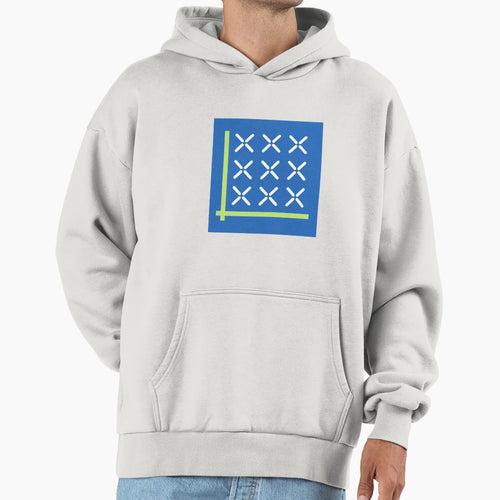 Geometric Marathon Hoodie - Casual Everyday Wear Men Women - T-Shirt, Sweatshirt, Hoodie