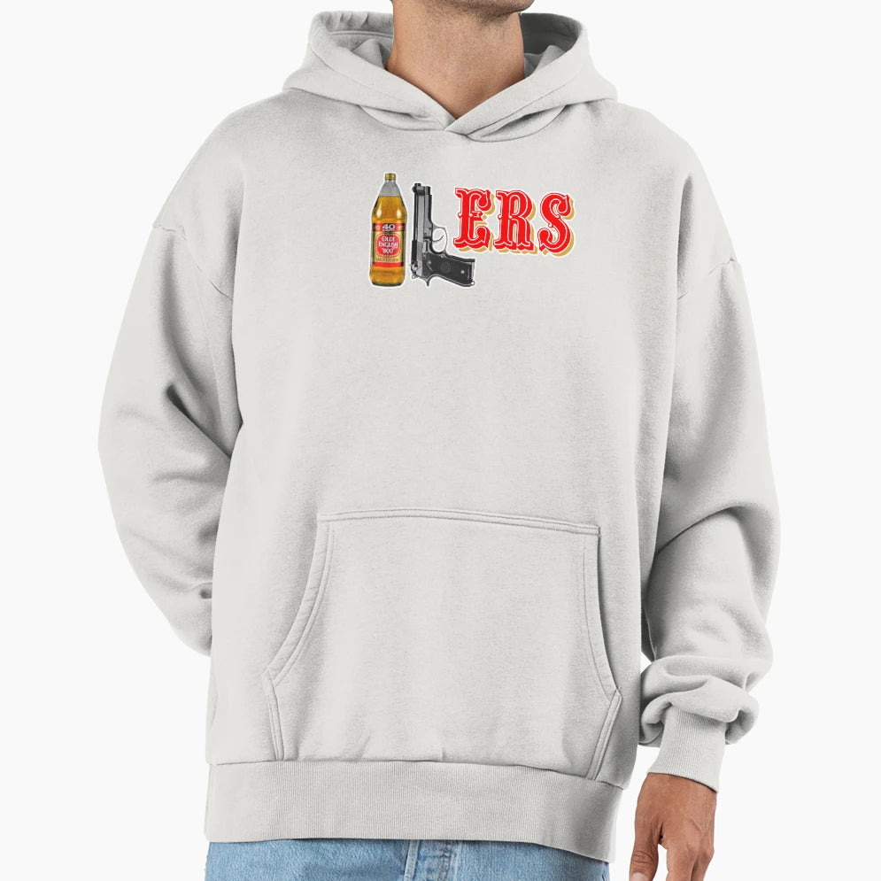 40 9 Ers 40Oz 9Mm Hoodie - Aesthetic Graphic Men Women - T-Shirt, Sweatshirt, Hoodie