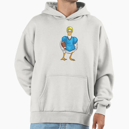 Duck American Football Helmet Hoodie - Minimalist Print Men Women - T-Shirt, Sweatshirt, Hoodie