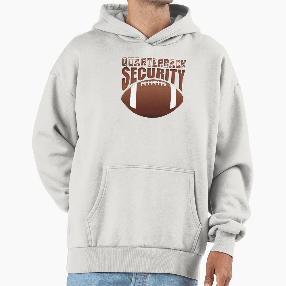 Quarterback Security Offensive Hoodie - Fun Novelty Design Men Women - T-Shirt, Sweatshirt, Hoodie