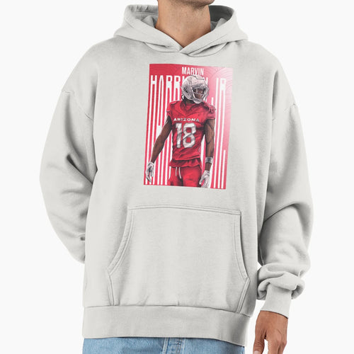 Marvin Harrison Jr Arizona Cardinals Wr Hoodie - Novelty Apparel for Adults - T-Shirt, Sweatshirt, Hoodie