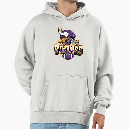 Minnesota Vikings Football Hoodie - Minimalist Print for Adults - T-Shirt, Sweatshirt, Hoodie
