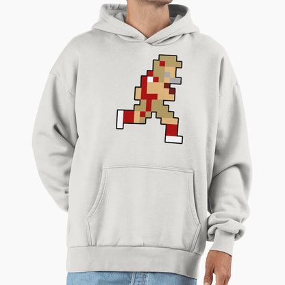 8 Bit San Francisco Pixel Football Player Hoodie - Streetwear Style Unisex - T-Shirt, Sweatshirt, Hoodie