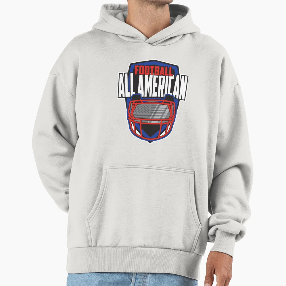 Football All American Flag Hoodie - Streetwear Style Men Women - T-Shirt, Sweatshirt, Hoodie