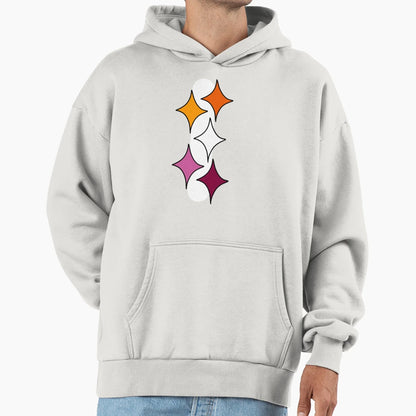 Lesbian Pride Star Hoodie - Novelty Apparel Men Women - T-Shirt, Sweatshirt, Hoodie