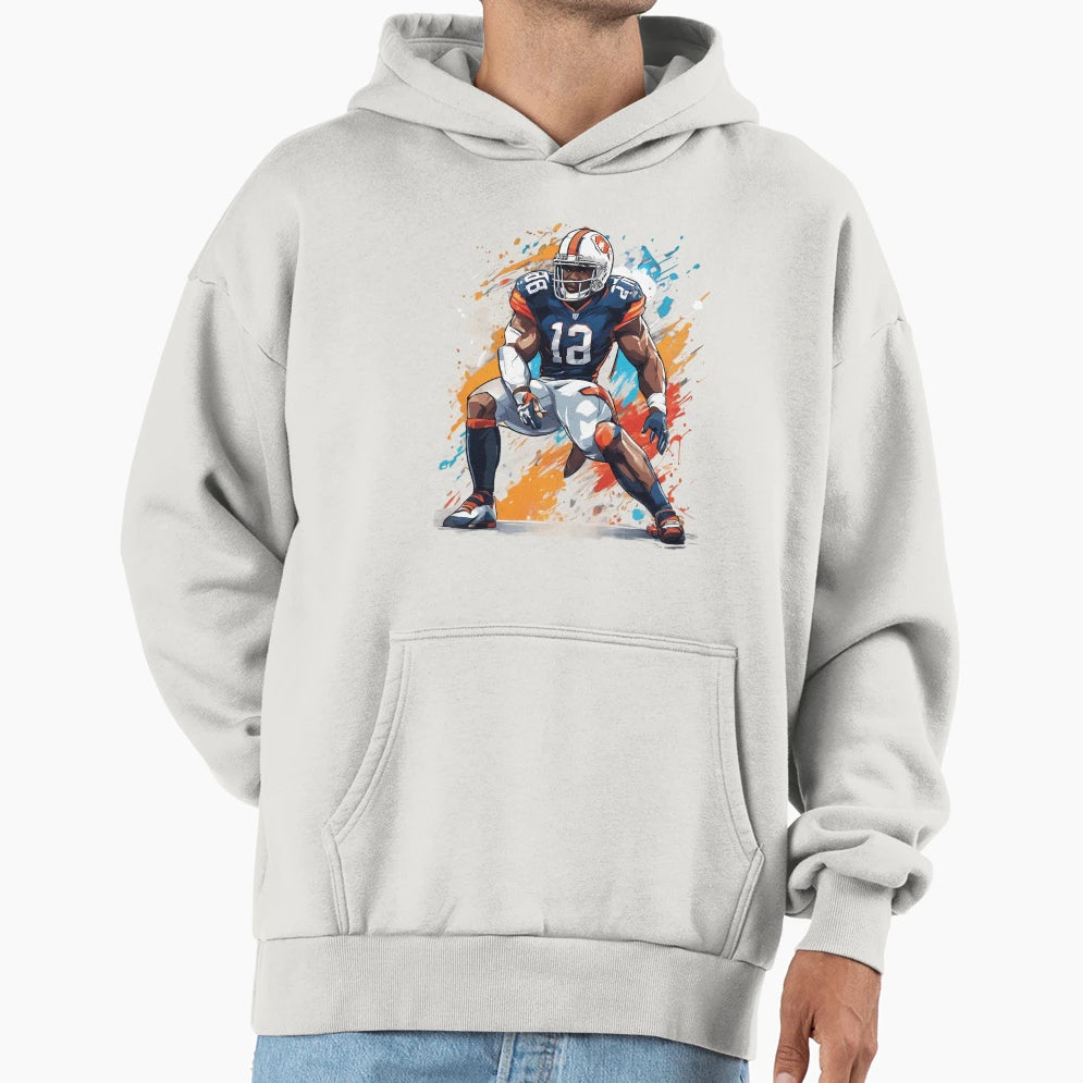 American Football Tight End Hoodie - Fun Novelty Design for Adults - T-Shirt, Sweatshirt, Hoodie
