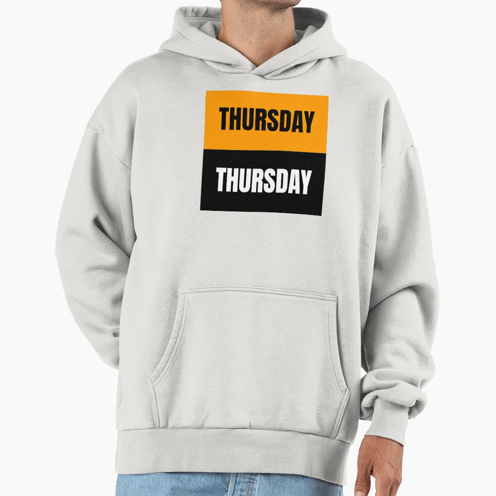 Thursday Pattern Orange And Black Daily Hoodie - Custom Art Print Unisex - T-Shirt, Sweatshirt, Hoodie