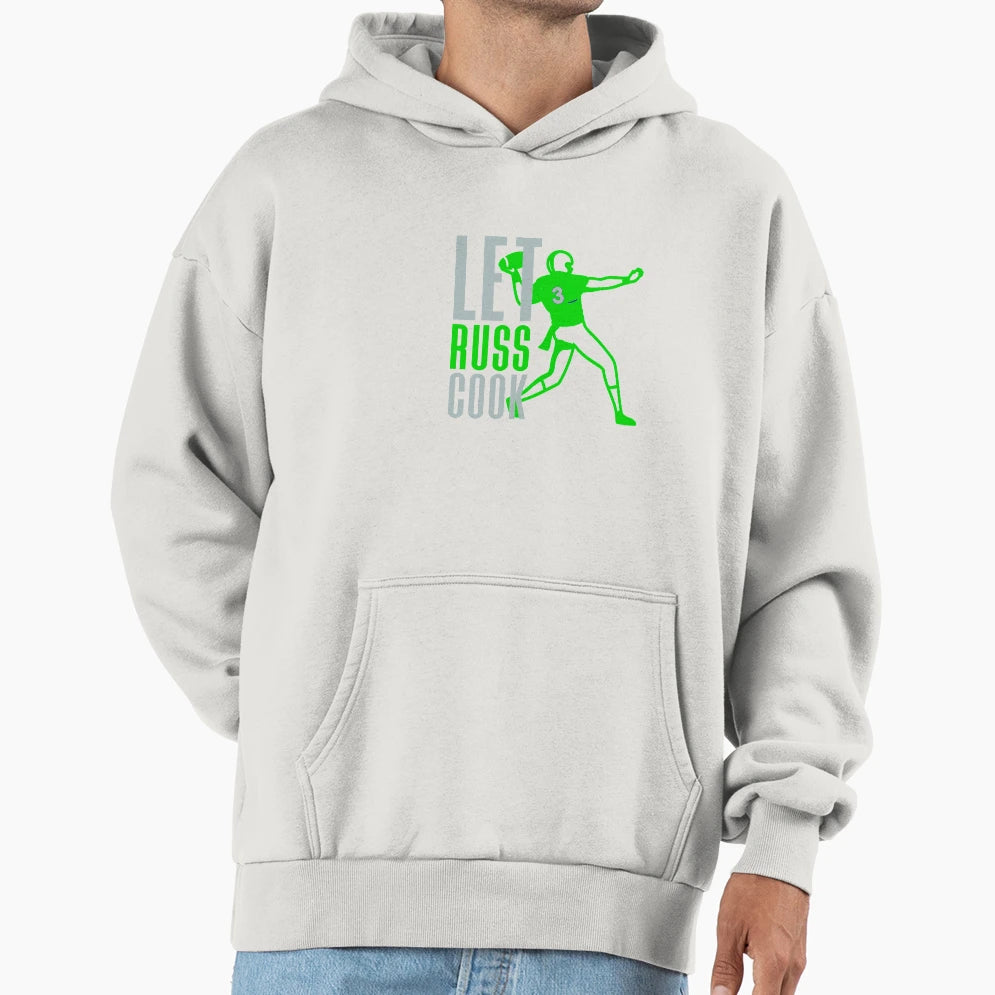 Let Russ Cook Seattle Football Hoodie - Streetwear Style Men Women - T-Shirt, Sweatshirt, Hoodie
