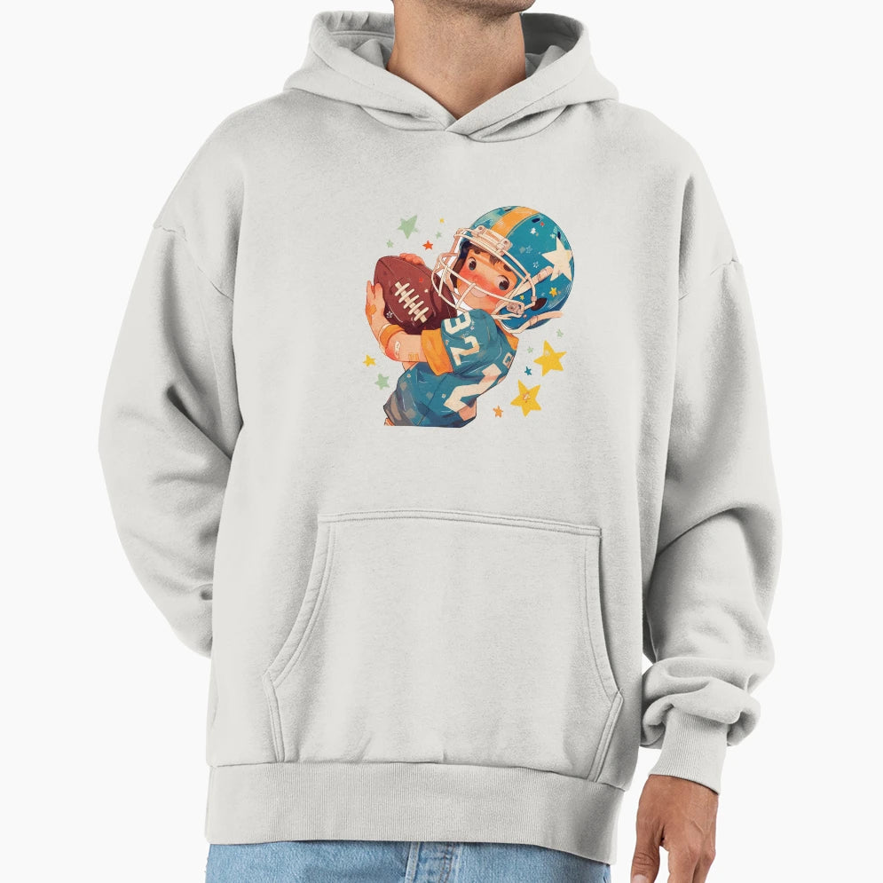 Football Hoodie - Aesthetic Graphic for Adults - T-Shirt, Sweatshirt, Hoodie