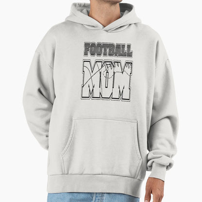 Football Mom Designs Hoodie - Minimalist Print Unisex - T-Shirt, Sweatshirt, Hoodie