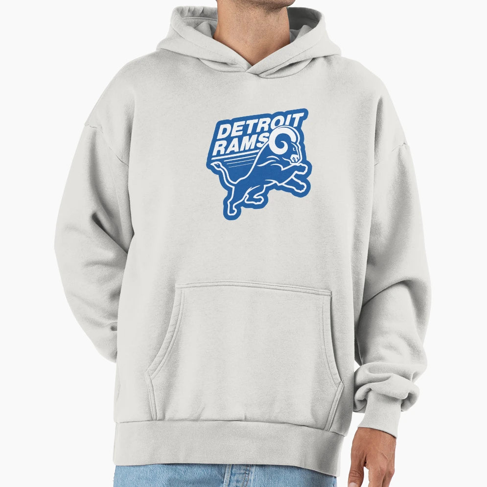 Detroit Rams Detroit Rams Hoodie - Graphic Print for Adults - T-Shirt, Sweatshirt, Hoodie