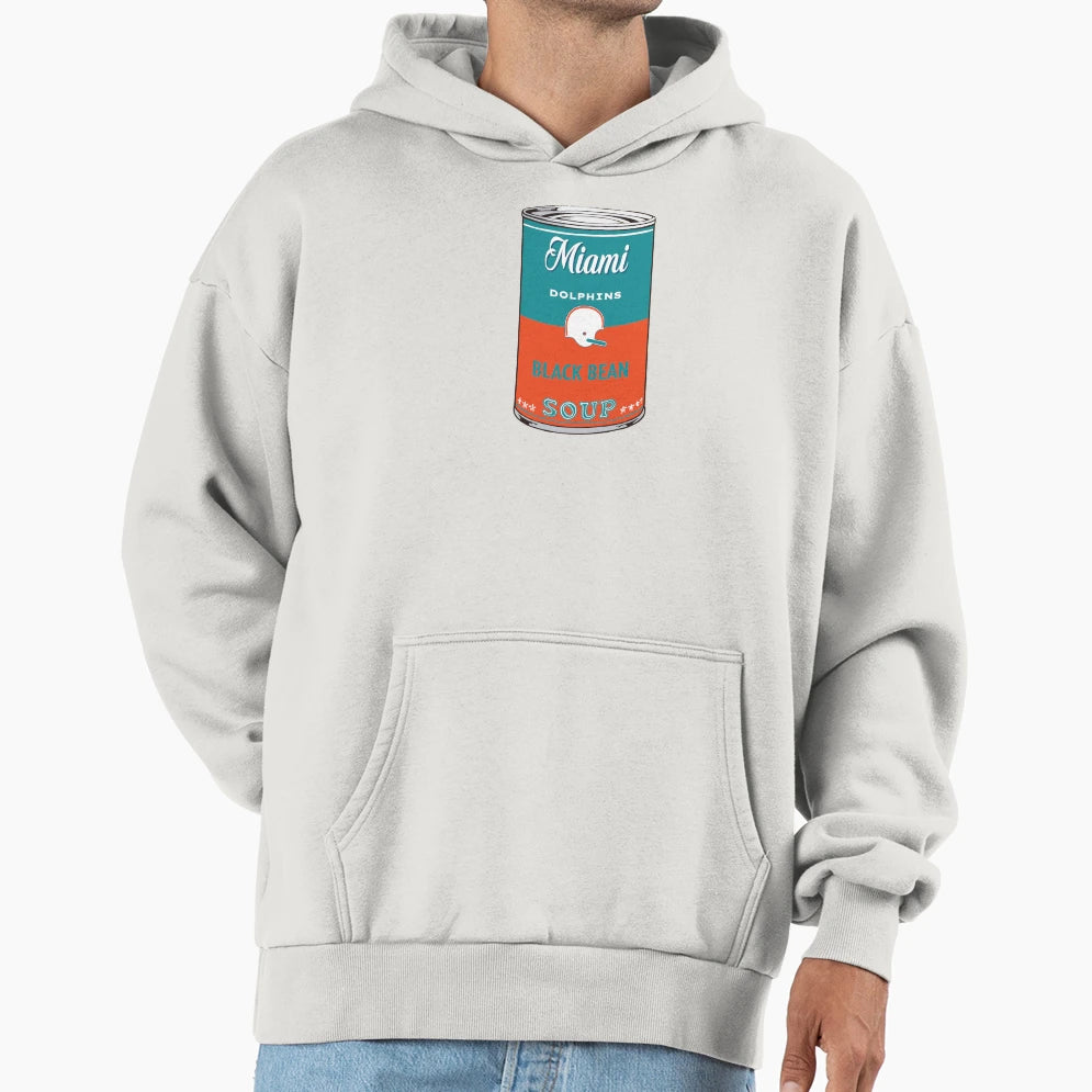 Miami Dolphins Soup Can Hoodie - Trendy Graphic Men Women - T-Shirt, Sweatshirt, Hoodie