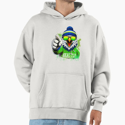 Splash Eagle Hoodie - Casual Everyday Wear Unisex - T-Shirt, Sweatshirt, Hoodie