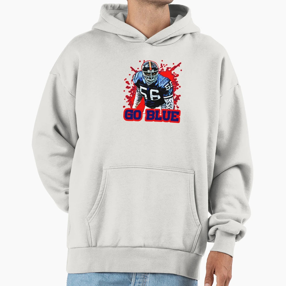 Lets Go Blue New York Football And T-Shirt - Fun Novelty Design for Adults - T-Shirt, Sweatshirt, Hoodie