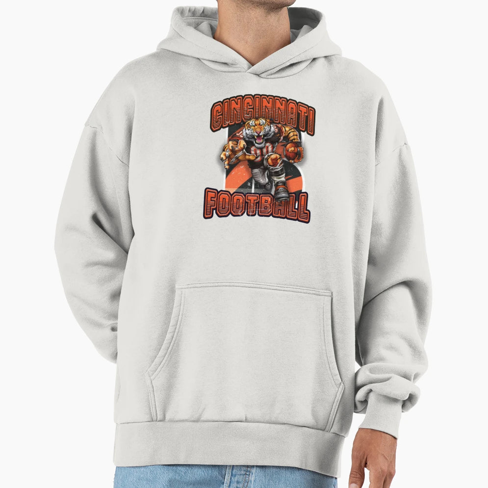 Cincinnati Football Detroit Lions Hoodie - Fun Novelty Design for Adults - T-Shirt, Sweatshirt, Hoodie
