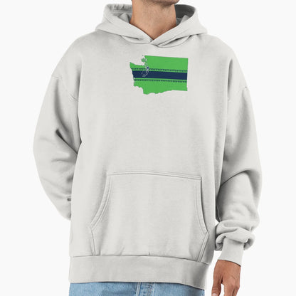 Seattle Football Alternate Hoodie - Custom Art Print Unisex - T-Shirt, Sweatshirt, Hoodie