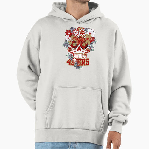 San Francisco 49Ers Scull Hoodie - Custom Art Print for Adults - T-Shirt, Sweatshirt, Hoodie