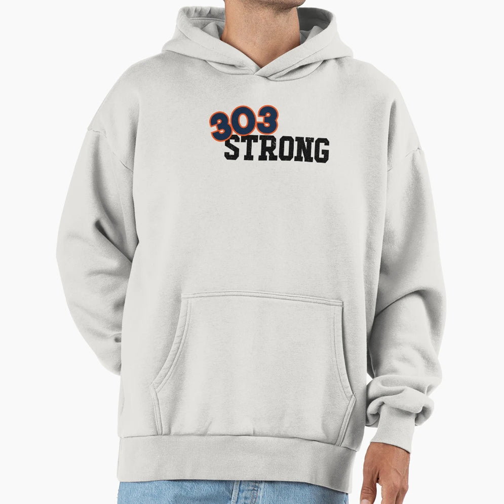 303 Strong Dark Hoodie - Minimalist Print for Adults - T-Shirt, Sweatshirt, Hoodie
