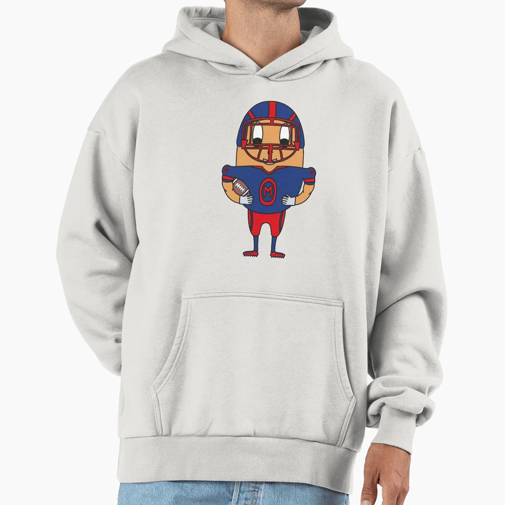 American Football Player Egg Hoodie - Novelty Apparel for Adults - T-Shirt, Sweatshirt, Hoodie