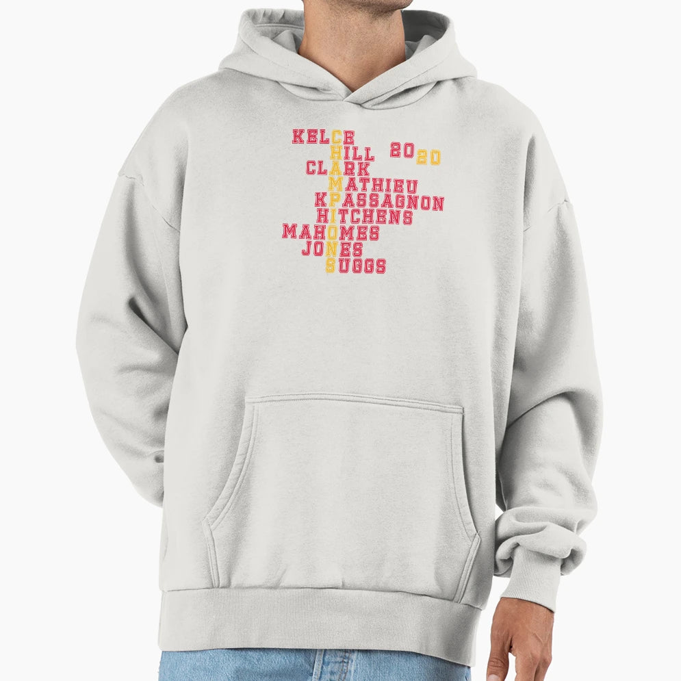Kansas City Football 2020 Champs Hoodie - Streetwear Style Unisex - T-Shirt, Sweatshirt, Hoodie