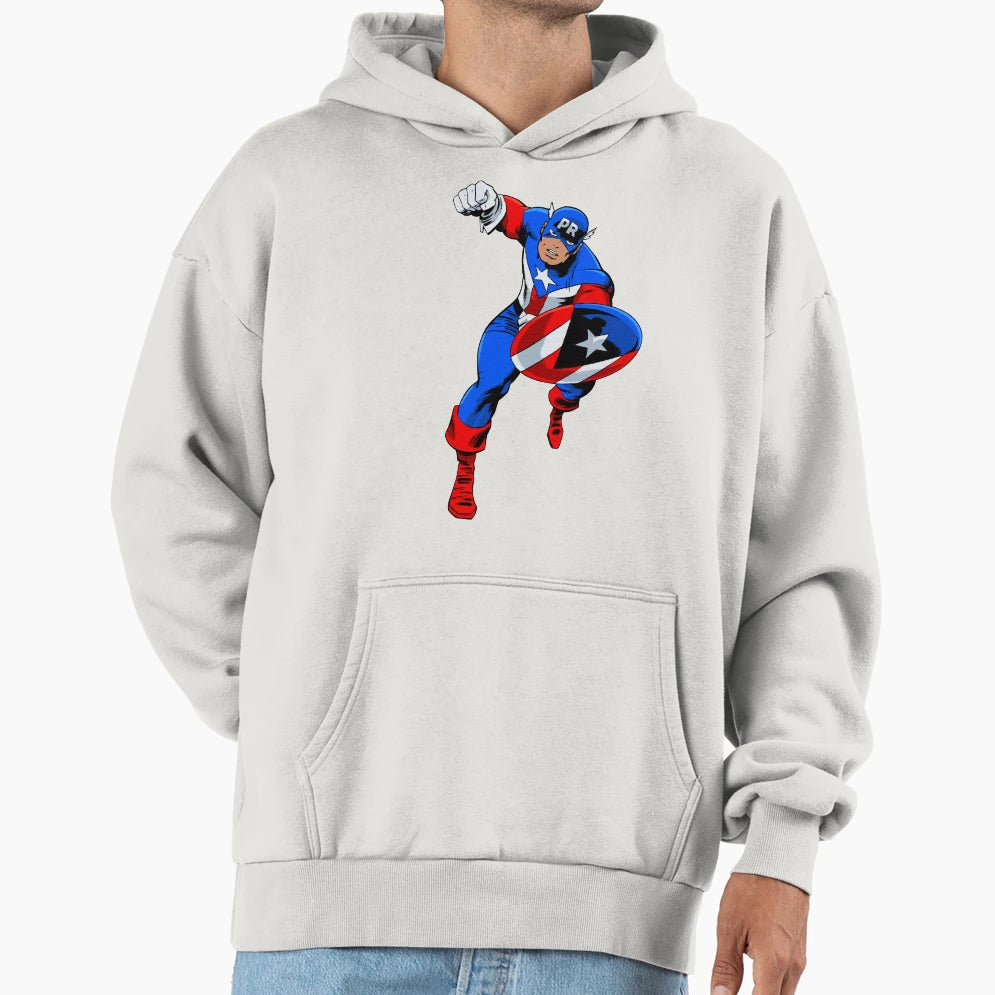Capit N Puerto Rico Hoodie - Novelty Apparel for Adults - T-Shirt, Sweatshirt, Hoodie