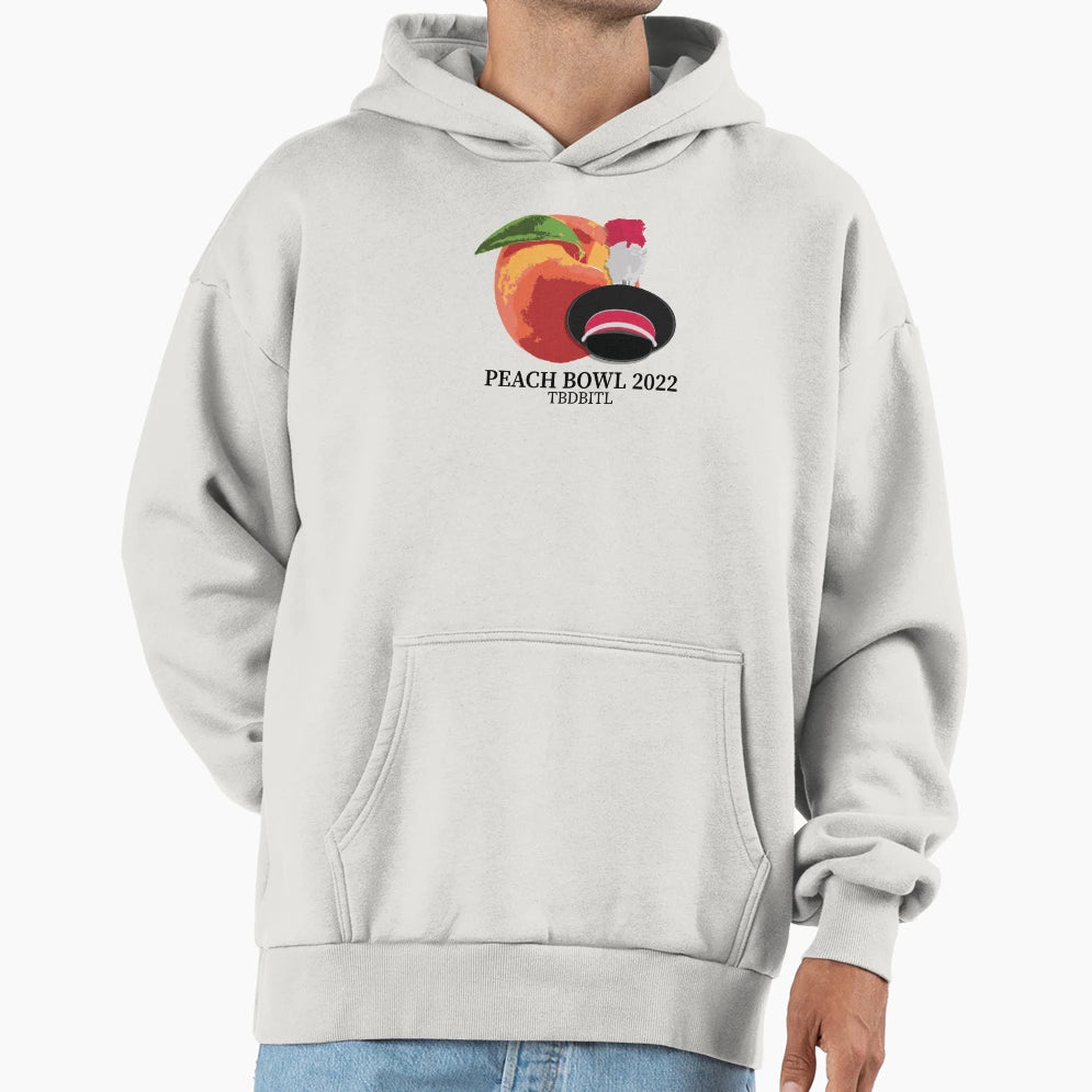 Peach And Band Hat Hoodie - Novelty Apparel Men Women - T-Shirt, Sweatshirt, Hoodie