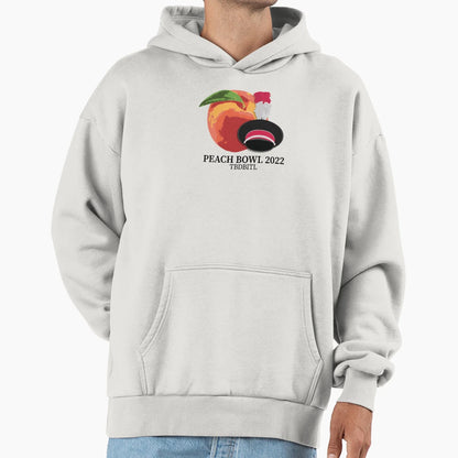 Peach And Band Hat Hoodie - Novelty Apparel Men Women - T-Shirt, Sweatshirt, Hoodie