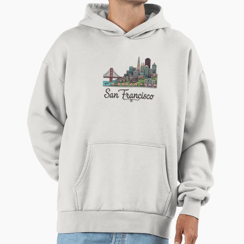 San Francisco California Hoodie - Aesthetic Graphic Men Women - T-Shirt, Sweatshirt, Hoodie