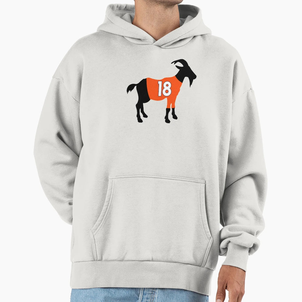 Peyton Manning Goat Hoodie - Graphic Print Unisex - T-Shirt, Sweatshirt, Hoodie