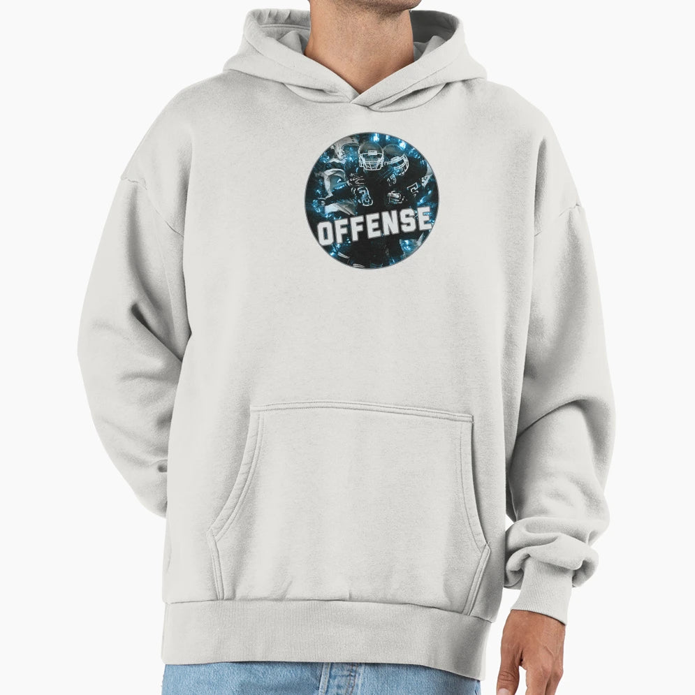 Football Team Hot Blue Fire Nifty Art Hoodie - Minimalist Print for Adults - T-Shirt, Sweatshirt, Hoodie