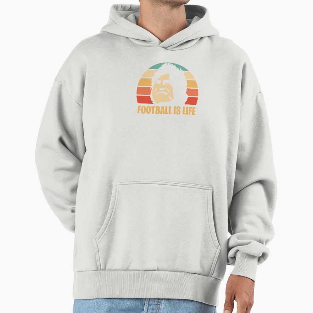 Football Is Life Hoodie - Aesthetic Graphic Men Women - T-Shirt, Sweatshirt, Hoodie