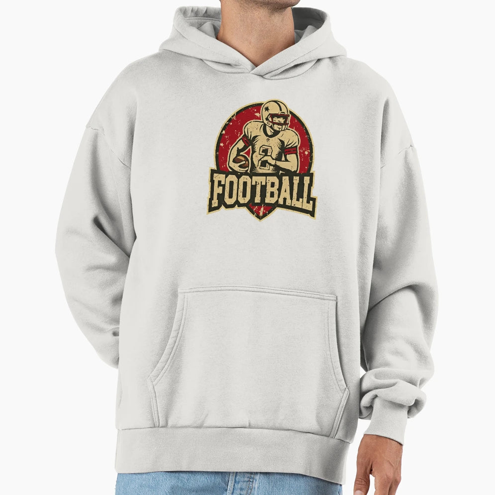 Football Sports Logo Hoodie - Fun Novelty Design Unisex - T-Shirt, Sweatshirt, Hoodie