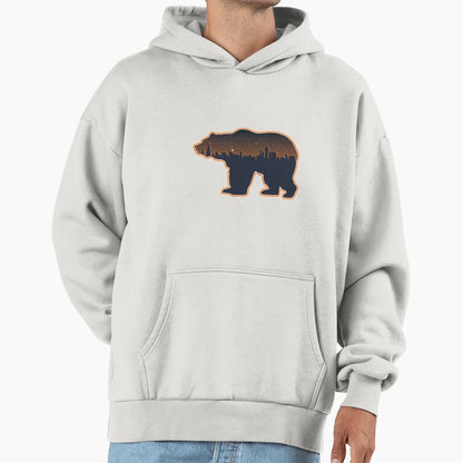 Chicago Bears Chicago Illinois Skyline Hoodie - Novelty Apparel Unisex - T-Shirt, Sweatshirt, Hoodie