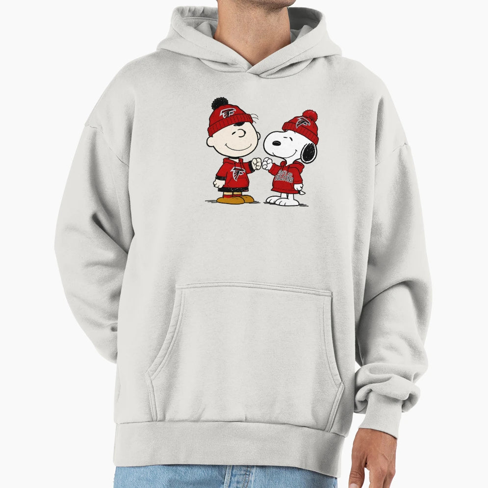 Charlie Brown And Snoopy Atlanta Falcons Hoodie - Streetwear Style Unisex - T-Shirt, Sweatshirt, Hoodie