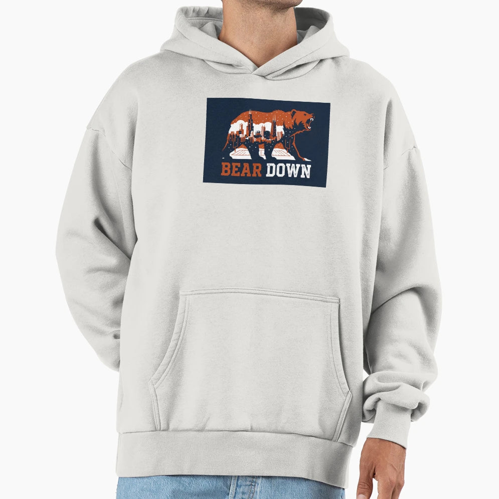 Bear Down Hoodie - Fun Novelty Design Unisex - T-Shirt, Sweatshirt, Hoodie