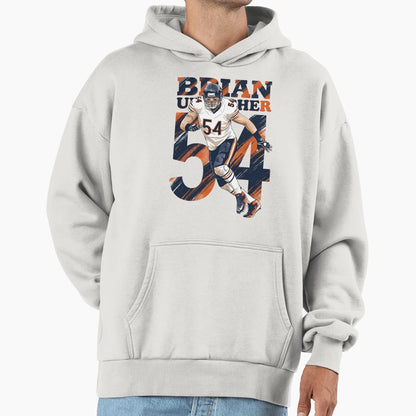Windy City Defensive Legend No 54 Hoodie - Novelty Apparel Unisex - T-Shirt, Sweatshirt, Hoodie