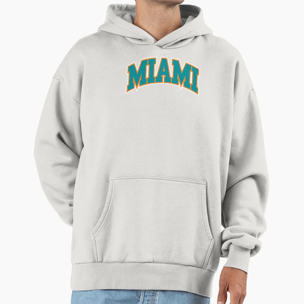 Miami Hoodie - Trendy Graphic Men Women - T-Shirt, Sweatshirt, Hoodie
