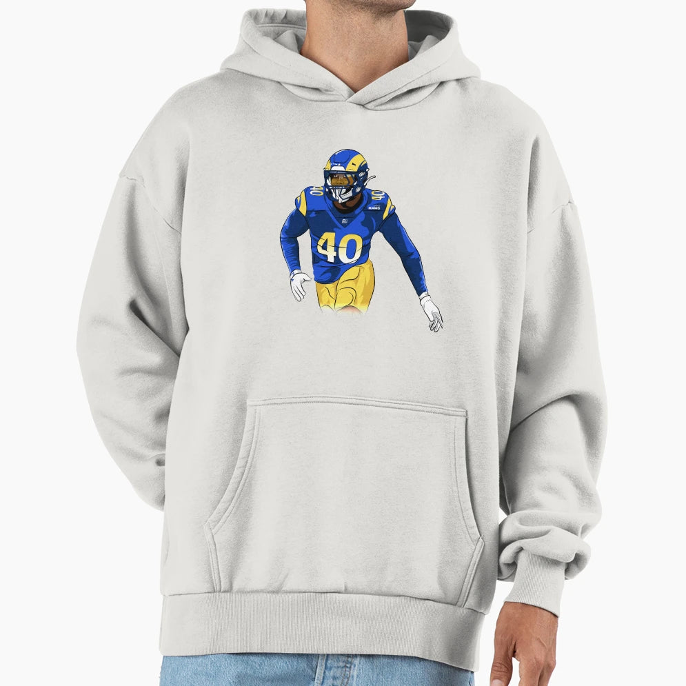 Von Miller Hoodie - Minimalist Print for Adults - T-Shirt, Sweatshirt, Hoodie