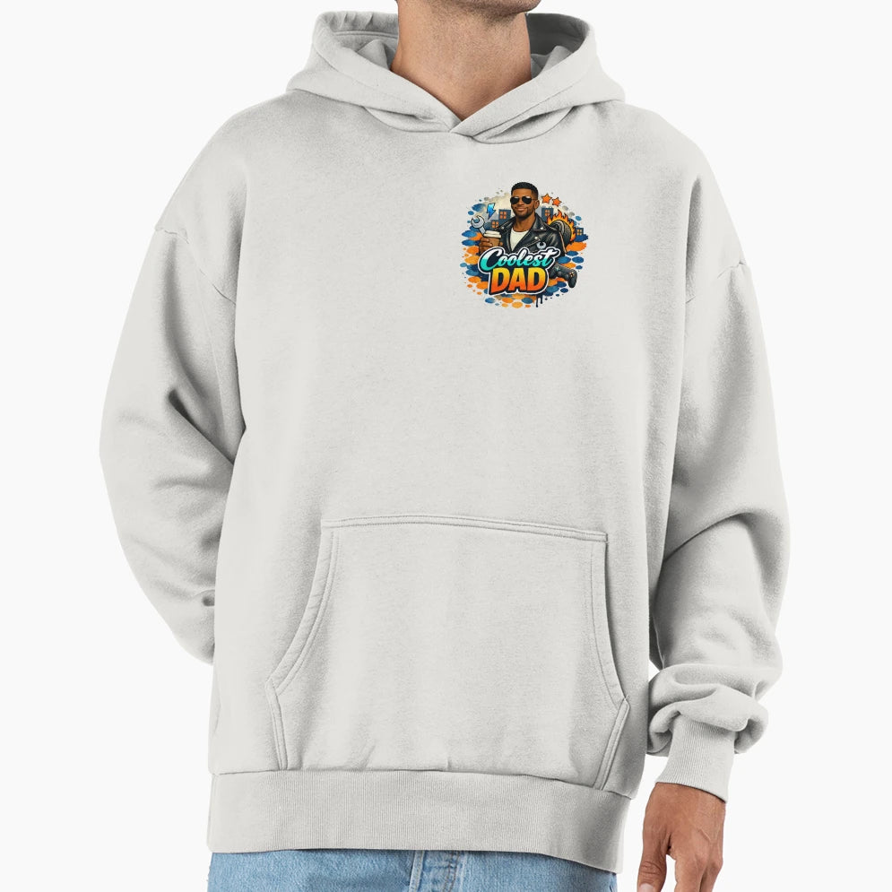 Urban Coolest Dadlong Short Hair Black Hoodie - Novelty Apparel Men Women - T-Shirt, Sweatshirt, Hoodie