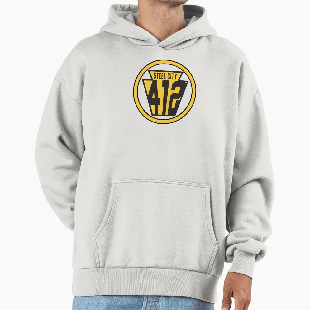Pittsburgh 412 Proud Hoodie - Streetwear Style Unisex - T-Shirt, Sweatshirt, Hoodie