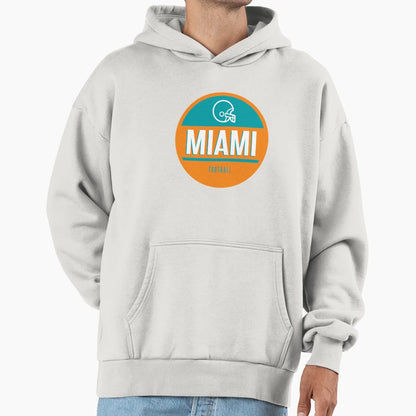 Miami Football Hoodie - Graphic Print for Adults - T-Shirt, Sweatshirt, Hoodie