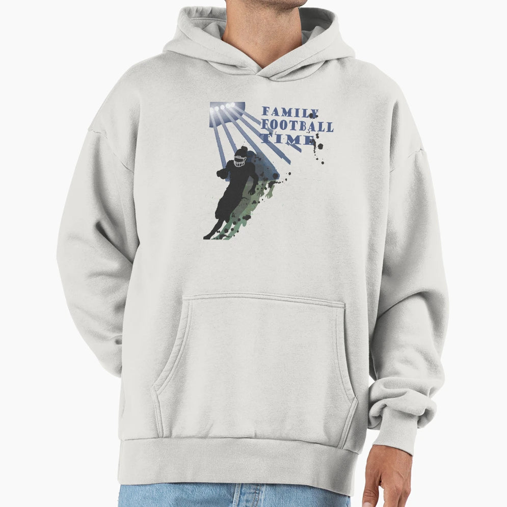 Family Football Time Football American Hoodie - Minimalist Print Unisex - T-Shirt, Sweatshirt, Hoodie