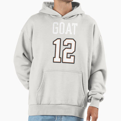 Goat 12 Jersey Styled Mug Throw Hoodie - Custom Art Print for Adults - T-Shirt, Sweatshirt, Hoodie