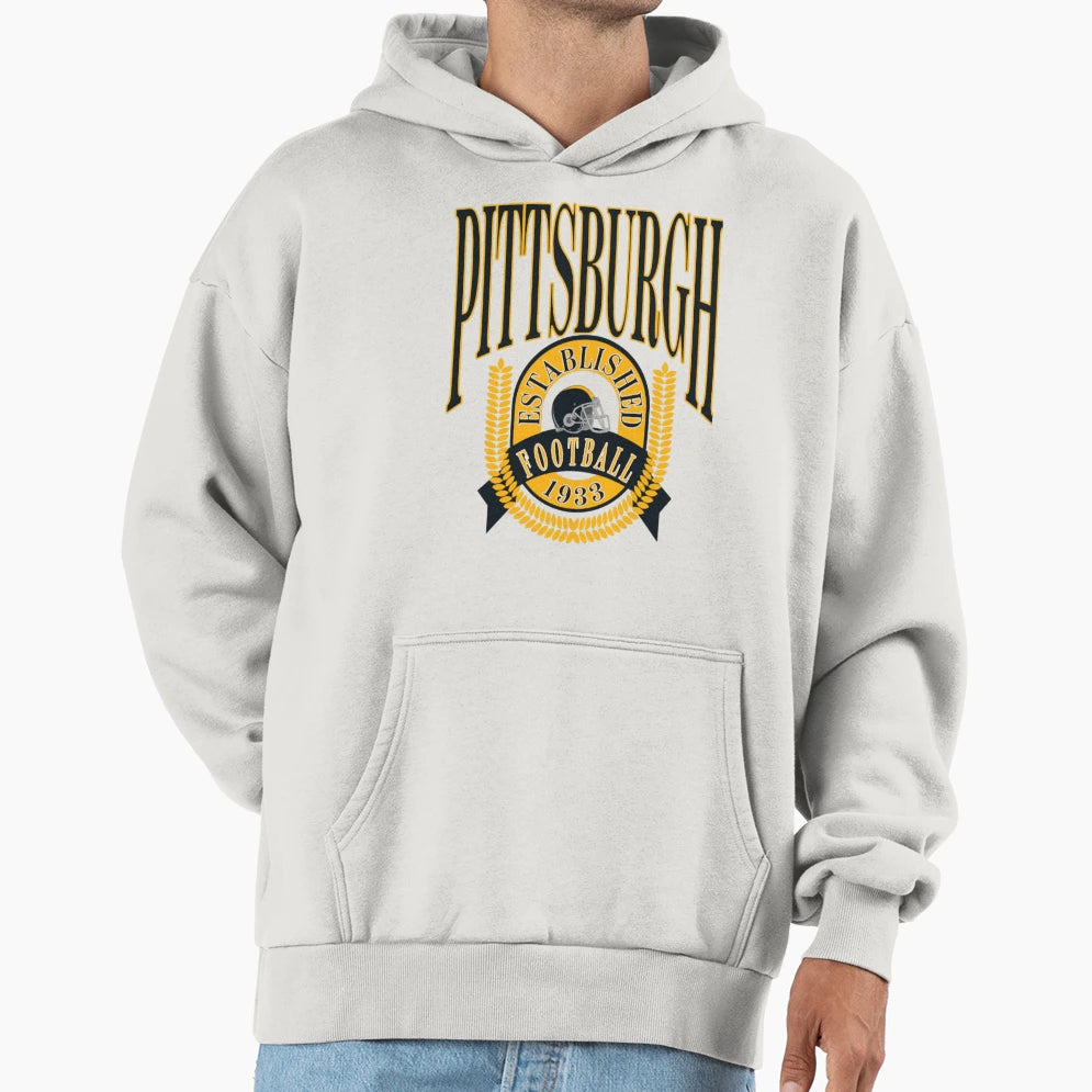 Art Pittsburgh Steelers Hoodie - Fun Novelty Design Unisex - T-Shirt, Sweatshirt, Hoodie