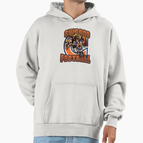 Chicago Football Detroit Lions Football Hoodie - Minimalist Print Men Women - T-Shirt, Sweatshirt, Hoodie